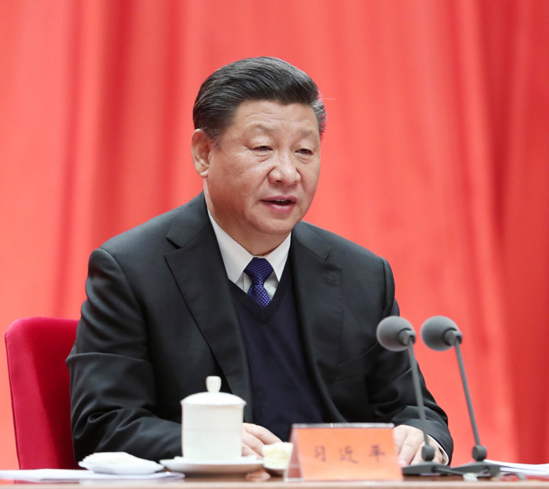 1月11日，中共中央總書記、國(guó)家主席、中央軍委主席習(xí)近平在中國(guó)共產(chǎn)黨第十九屆中央紀(jì)律檢查委員會(huì)第二次全體會(huì)議上發(fā)表重要講話。